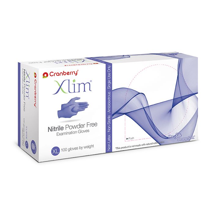 Xlim Nitrile Exam Gloves X-Small Dark Blue Non-Sterile thumbnail 9