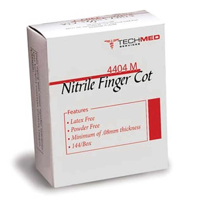 Tech-Med Nitrile Pre-Rolled Finger Cots Small White 144/Bx thumbnail 10