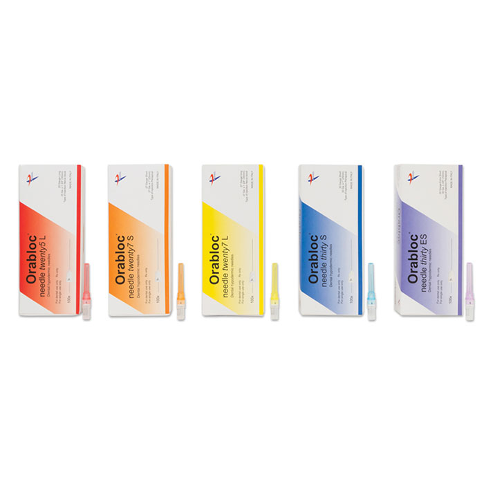 Orabloc Plastic Hub Dental Needles 25G Long 100/Box Red thumbnail 3