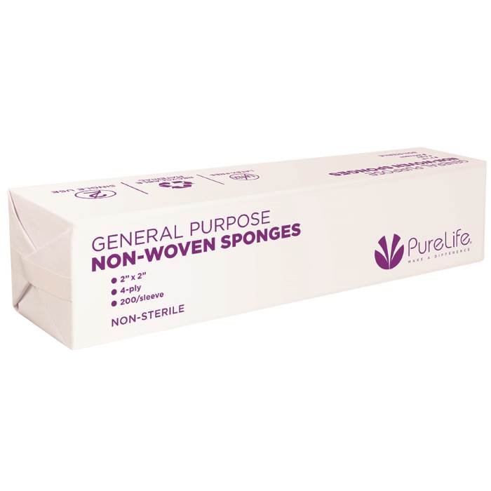PureLife Non-Woven Sponges - 3" x 3" product image