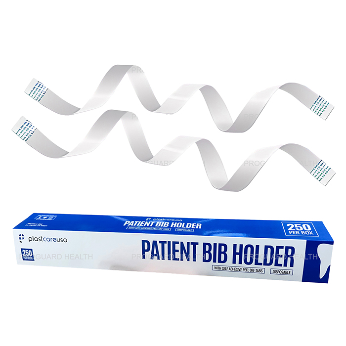 Plastcare Disposable Bib Holders White 250/Box product image