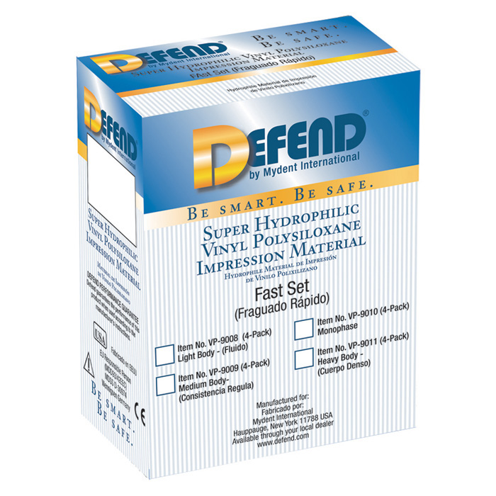 Defend VPS Material, Light Body, Fast Set, 50 ml, Yellow, 4/Pk, VP9008 thumbnail 3