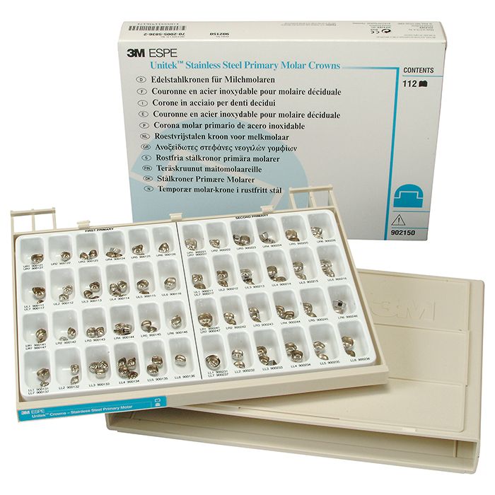 Unitek Crowns SS Primary Molar Set 112/Bx thumbnail 5