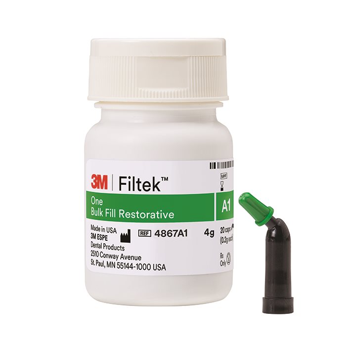 Filtek One Bulk Fill, Capsule Refill, 0.2 g, A2, 20/Pk, 4867A2 product image