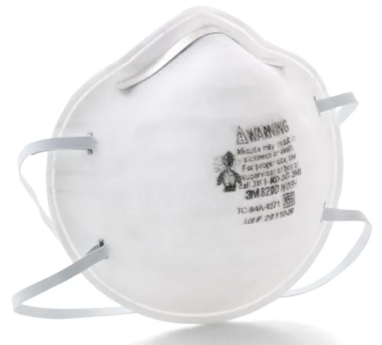 3M Particulate Respirator 8200, N95, 20/Box - 3M Particulate Respirator 8200, N95, 20/Box - Image 1