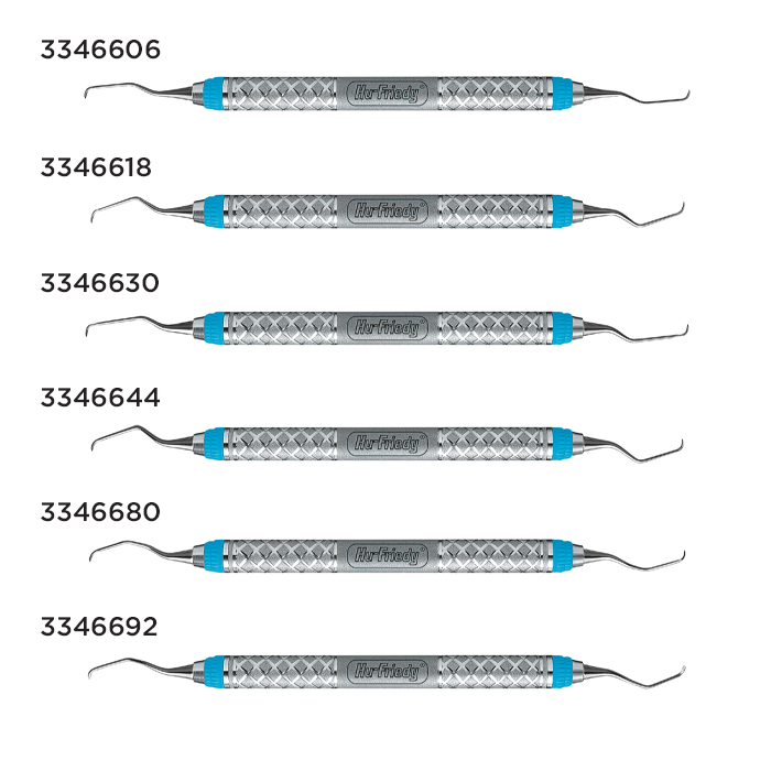 Curette Gracey Double End Size 3/4 #6 Satin Steel Immunity Steel Ea thumbnail 5