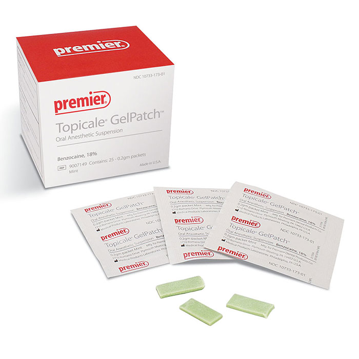 Topicale Anesthetic Gel Patch, 1.4 mm, Mint, 25/Pk thumbnail 11