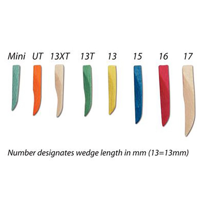 Sycamore Wood Wedges, # 13XT, Extra-Thin, Neutral, 400/Pk, 9061100 product image