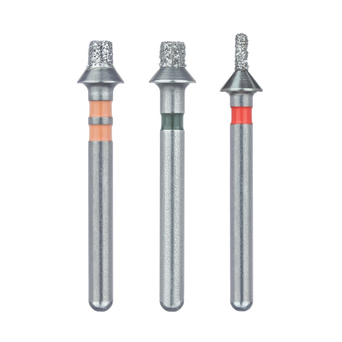 Orange Coarse Micro Occlusal Reduction Diamond Bur 1.8mm Depth Pack of 5 thumbnail 2