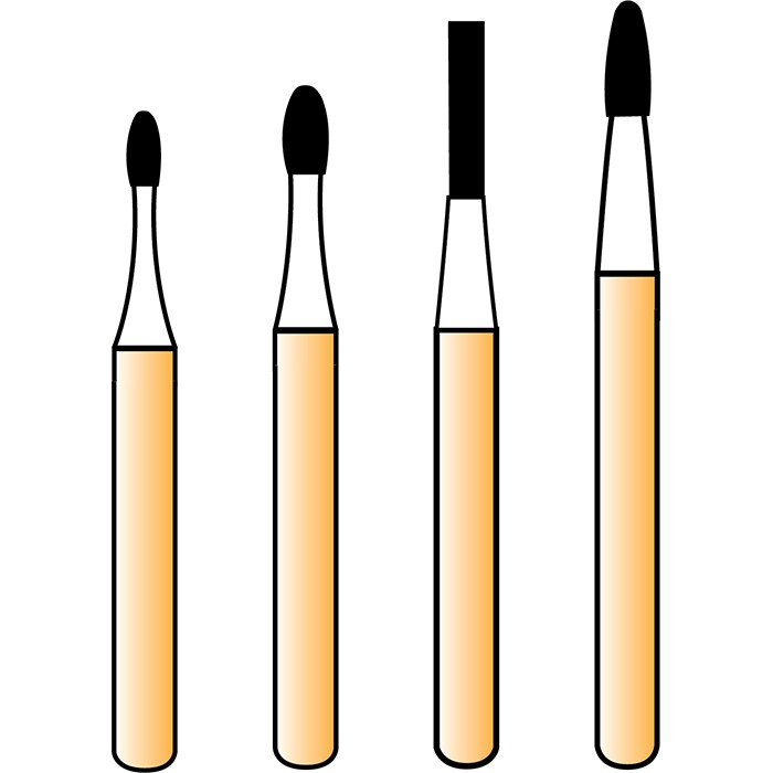 Alpen Carbide Bur Trimming & Finishing Friction Grip 9803 5/Pk product image