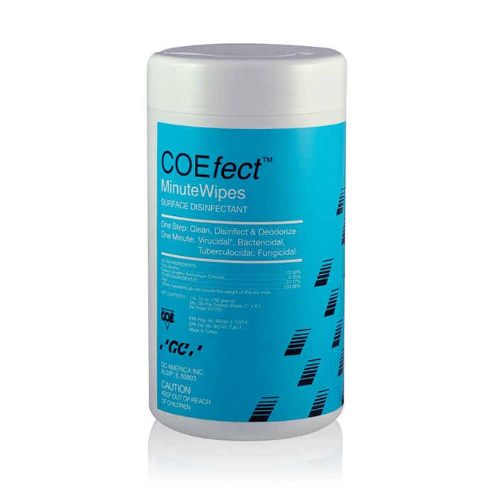 COEfect MinuteWipes Infection Control Surface Disinfectant Canister 160/Cn thumbnail 7