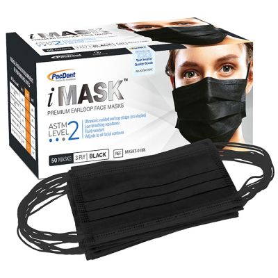 iMask Level 2 Black Face Masks