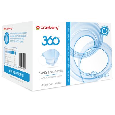 360 Anti-Fog 4-PLY Face Mask