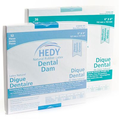 Hedy Natural Rubber Latex Dental Dams