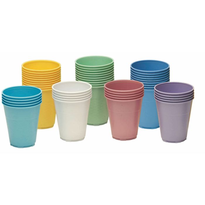 Ribbed Plastic Cups 