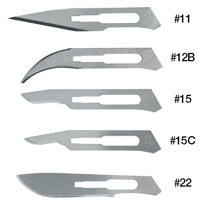 Scalpel & blades, order together or order just the blades. - Metal