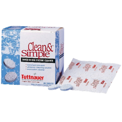 Clean & Simple&trade; Ultrasonic/Enzymatic Tablets