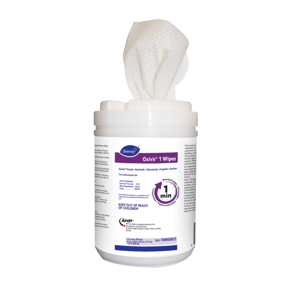 Oxivir 1 Surface Wipe / Canister Disinfectant Wipes 160ct / Canister 160/Cn thumbnail 12